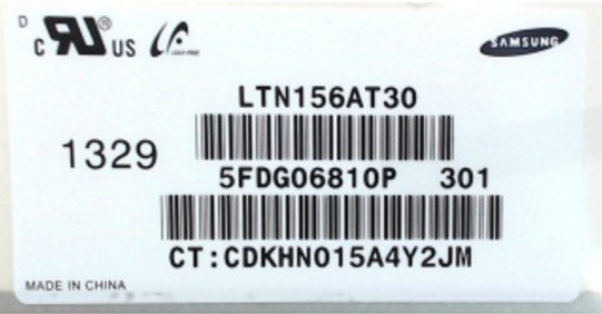 Original LTN156AT30-301 SAMSUNG Screen Panel 15.6" 1366x768 LTN156AT30-301 LCD Display